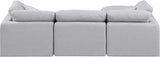 Indulge - Linen 4 Piece Modular Sectional With Chaise