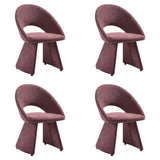 Angelina - Modern Curved Back Upholstered Dining Chair