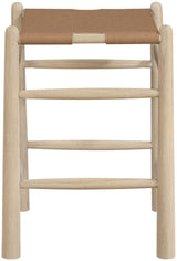 Santos - Backless Counter Stool With Stained Natural Base