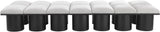 Pavilion - 14 Piece Modular Bench With Black Base