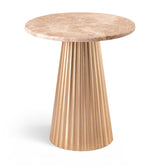 Cindra - Genuine Marble Top And Iron Base Table