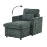 Multifunctional Chenille Recliner Sofa With Storage And Phone Bracket