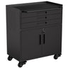 Rolling Tool Cabinet Heavy Duty Garage Storage With Lockable Doors & Drawers
