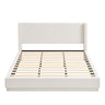 Noir - Upholstered Platform Bed With Wingback Headboard