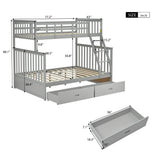 Bunk Bed With Ladder, And Safety Guard Rails