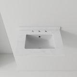 Basin Sink, 0.6" Ultra Thin Profile, Triple Faucet Holes, Sink Only