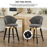 Wing Back Swivel Bar Stools (Set of 2)