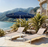 Amalfi - Patio Umbrella - White Base / White Pole