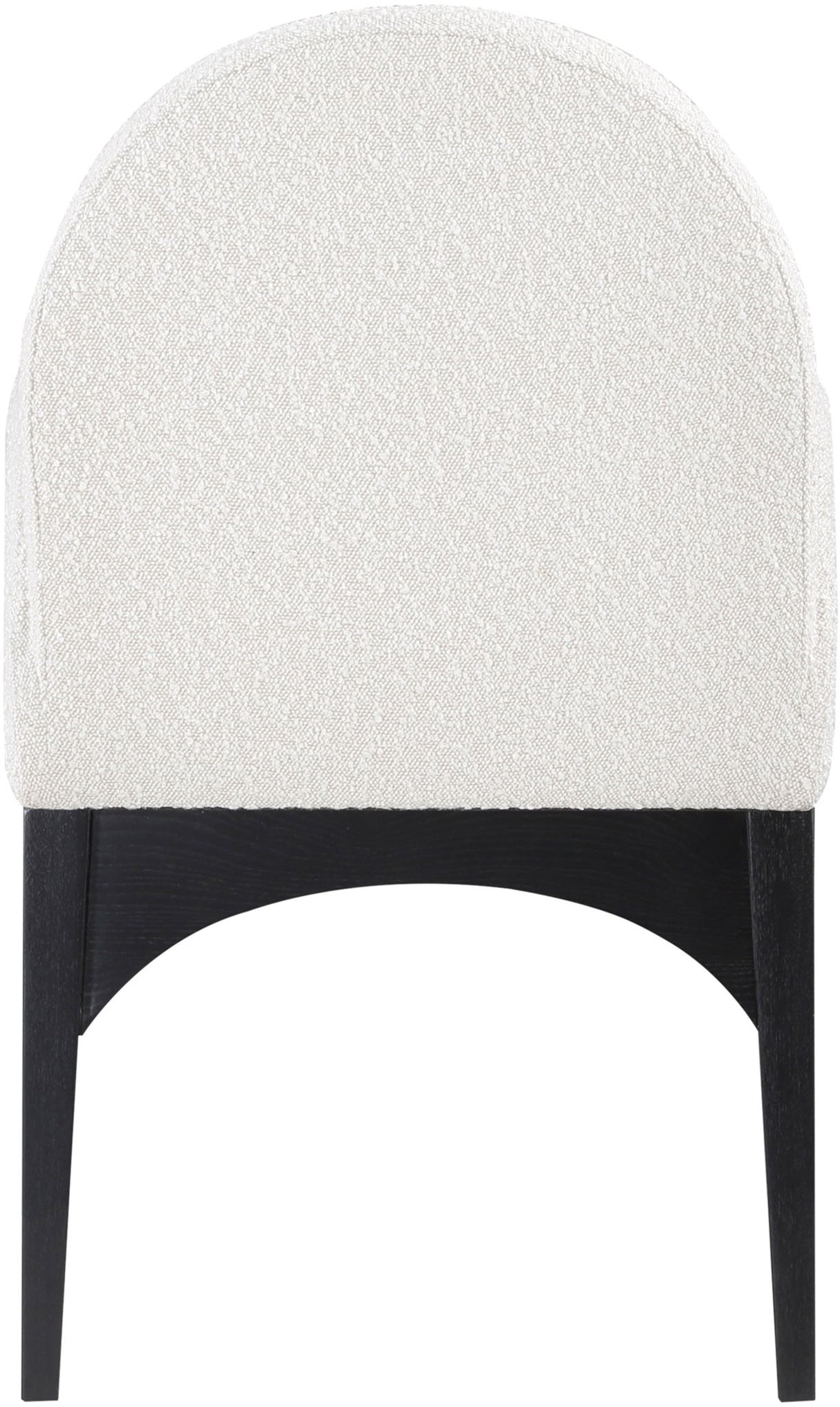 Waldorf - Boucle Dining Arm Chair With Black Legs