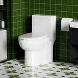 Gloss Tornado Flush 1 Piece Elongated Toilet With Siphonic Side Press, ADA Comfort Chair Height - Gloss White