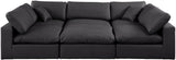 Comfy - 6 Piece Faux Leather Sectional