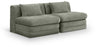 Stellar - 2 Piece 76" Upholstered Modular Armless Loveseat