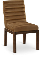 Evelyn - Dining Chair With Brown Legs - Saddle