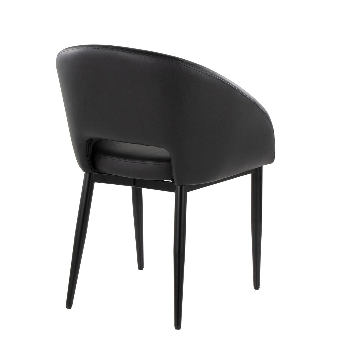 Renee - Upholstered Contemporary Chair (Set of 2) - Black Metal Legs