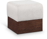 Havre - Ottoman / Stool With Brown Base