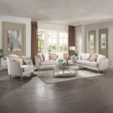 Kasa - End Table - Sintered Stone & Champagne