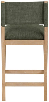 Avon - Linen Textured Performance Fabric Upholstered Counter Stool