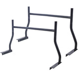 Universal Pick-Up Truck Rack 650 Lbs Adjustable Fit 2-Bars Utility Ladder Truck Cargo Rack - Black
