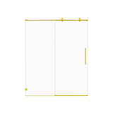 Frameless Single Sliding Soft Close Shower Doors, 5/16" Sgcc Tempered Glass