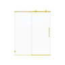 Frameless Single Sliding Soft Close Shower Doors, 5/16" Sgcc Tempered Glass