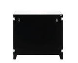 Lotus - 32" Console Cabinet - Mirrored & Faux Ice Cube Crystals