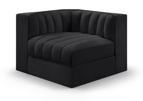 Rummi - Velvet Performance Fabric Upholstered Modular Corner Chair