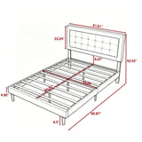 Upholstered Platform Bed With Slats