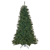 7' Noble Hinged Christmas Tree With 500 Multilights - Green