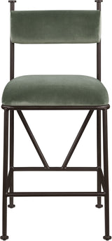 Monarch - Velvet Counter Stool (Set of 2)