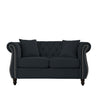 Chesterfield Sofa With Rolled Arms And Nailhead Trim