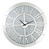 Noralie - Wall Clock - Mirrored & Faux Diamonds