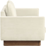 Diviento - Velvet Performance Fabric Upholstered Loveseat