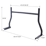 Universal Pick-Up Truck Rack 650 Lbs Adjustable Fit 2-Bars Utility Ladder Truck Cargo Rack - Black