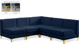 Alina - 5 Piece Armless Sectional
