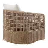 Driftbay - Powder Coated Metal Outdoor Conversation Set With Cushions
