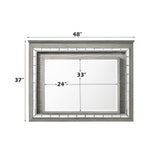Antares - Mirror With LED - Light Gray Oak