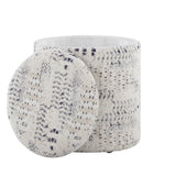 Tahoe - Aztec Ottoman - Ivory Cotton