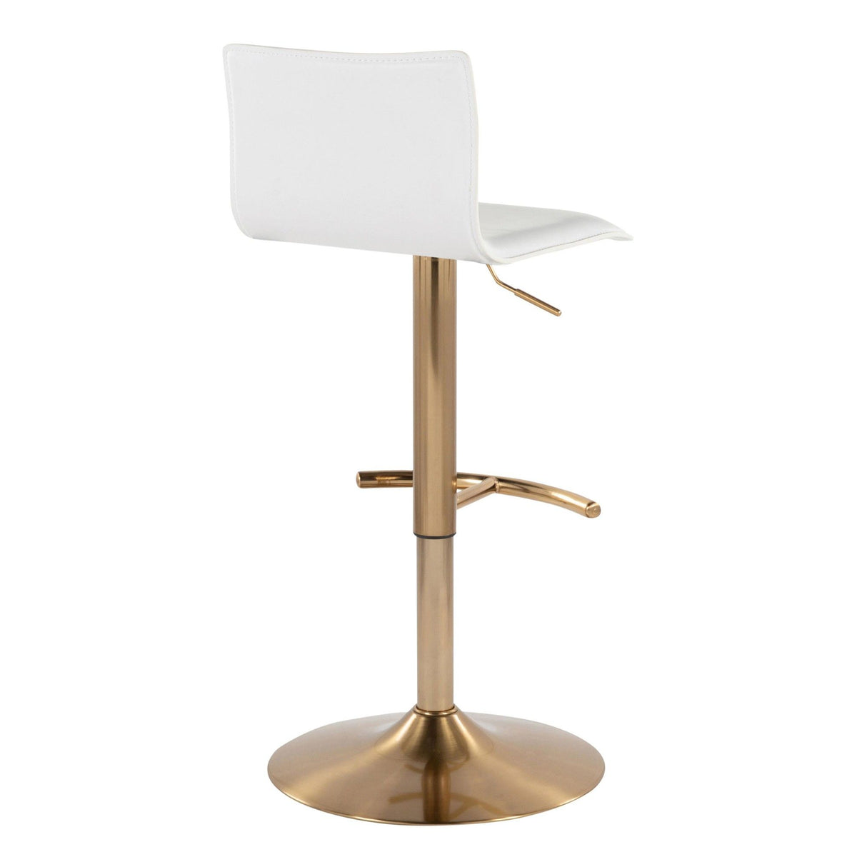 Mara - Adjustable Barstool (Set of 2) - Gold Metal