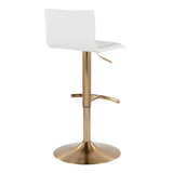 Mara - Adjustable Barstool (Set of 2) - Gold Metal