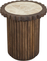 Elvira - Marble And Mango Wood Table