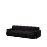 Cloud Series Minimalist Button Tufted Square Arm 3 Seater Sofa