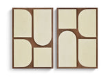 Icon - Mango Wood 2 Piece Wall Art