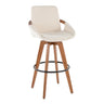 Cosmo - Fixed-Height Barstool - Walnut Bamboo Base