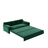 Queen Pull Out Sofa Bed, 3 In 1 Convertible Sleeper Sofa With Side Storage