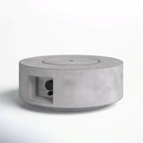 Reinforced - Propane Gas Outdoor Fire Pit Table With Lid