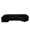 L - Shaped Modular Sofa With Deep Seat And 11 Pillows