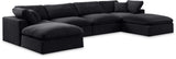 Comfy - 6 Piece Velvet Modular Double Chaise Sectional