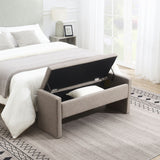 Modern Upholstered Large Bed End Bench With Storage