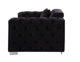 Trislar - Chair With Pillow (Same Lv01399) - Black Velvet