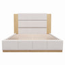 Modern Upholstered Platform Bed With Extended Headboard